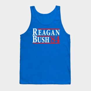 Reagan Bush '84 | Vintage Style Conservative Republican GOP Tank Top